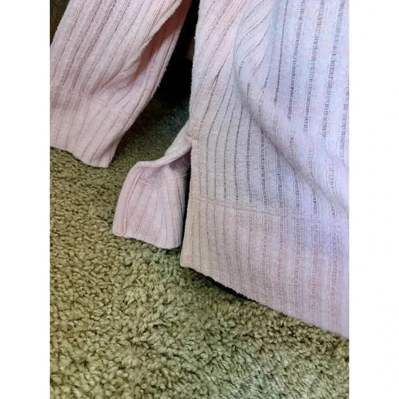 NWOT $98 Anthropologie Maeve Rose Pink Chunky Knit Sweater Turtleneck Size Large - Picture 2 of 10